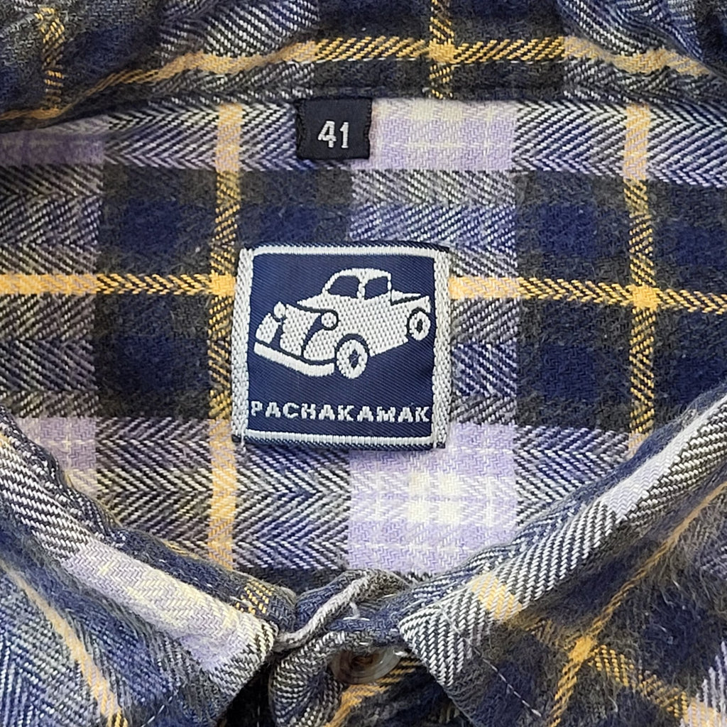 Pachakamak 90s Vintage Checked Long Sleeve Shirt Men's Size M/L