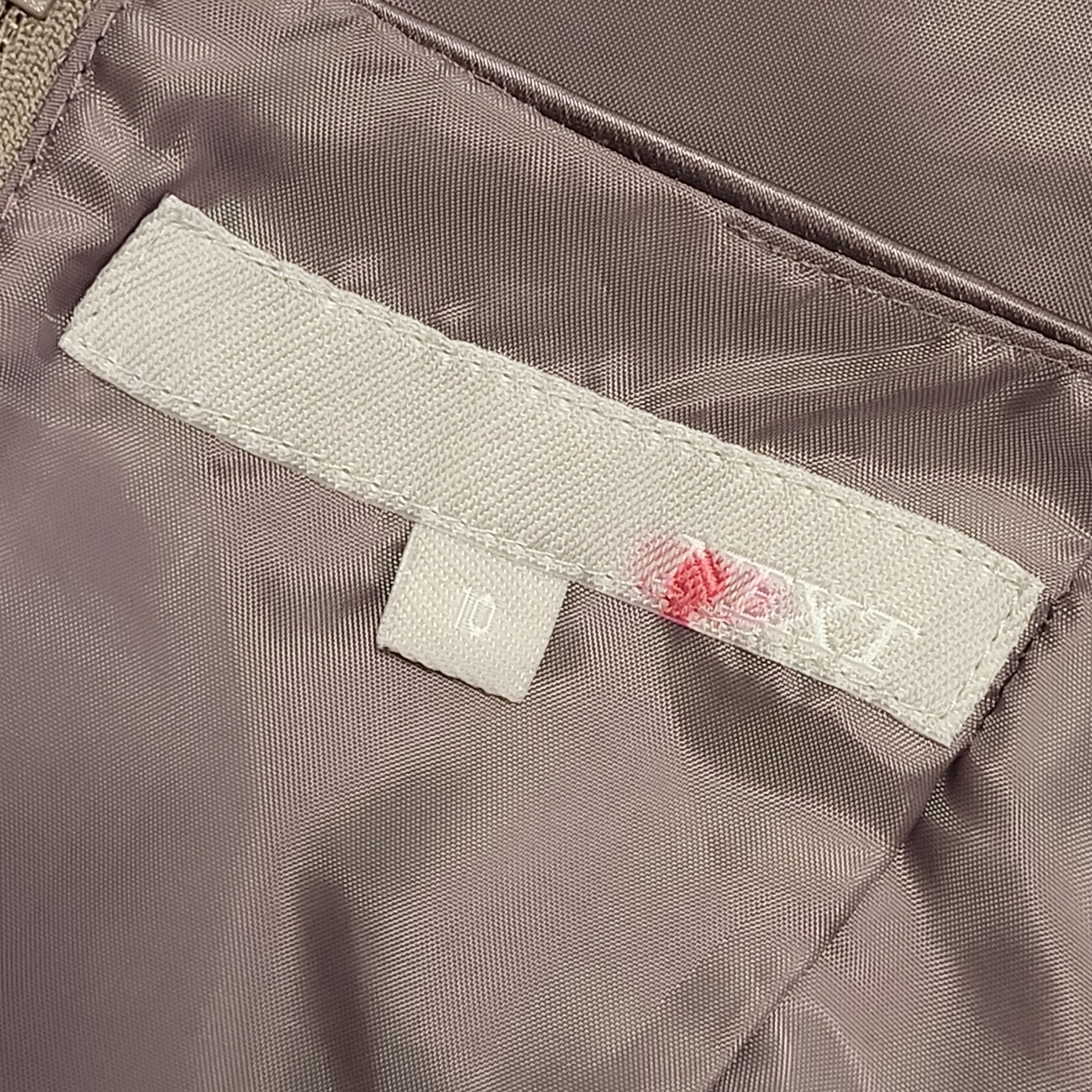Next Y2K Mauve Party Top Womens UK Size 10