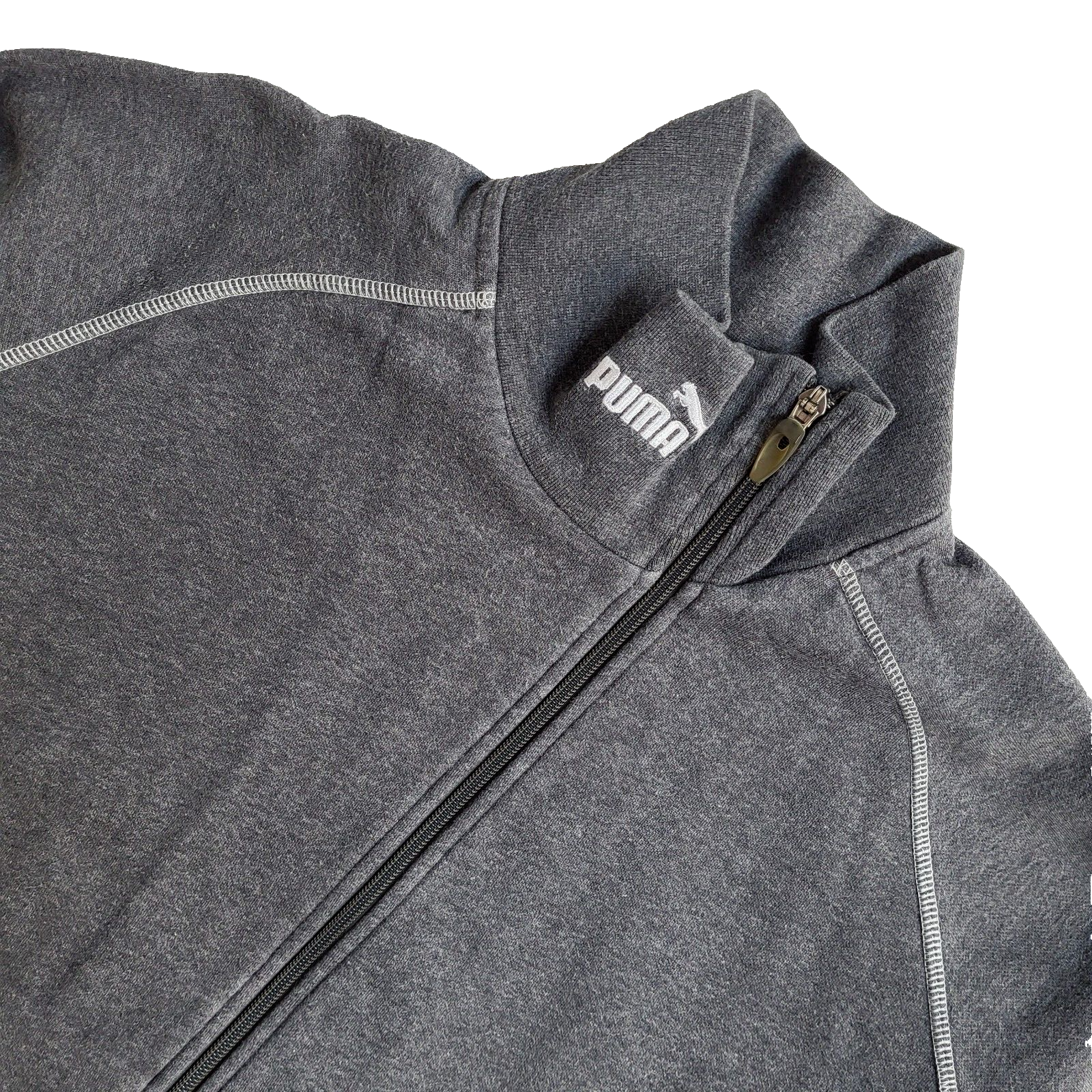 Puma Grey Vintage 90's Zipped  Sports Jacket UK Men's Size L