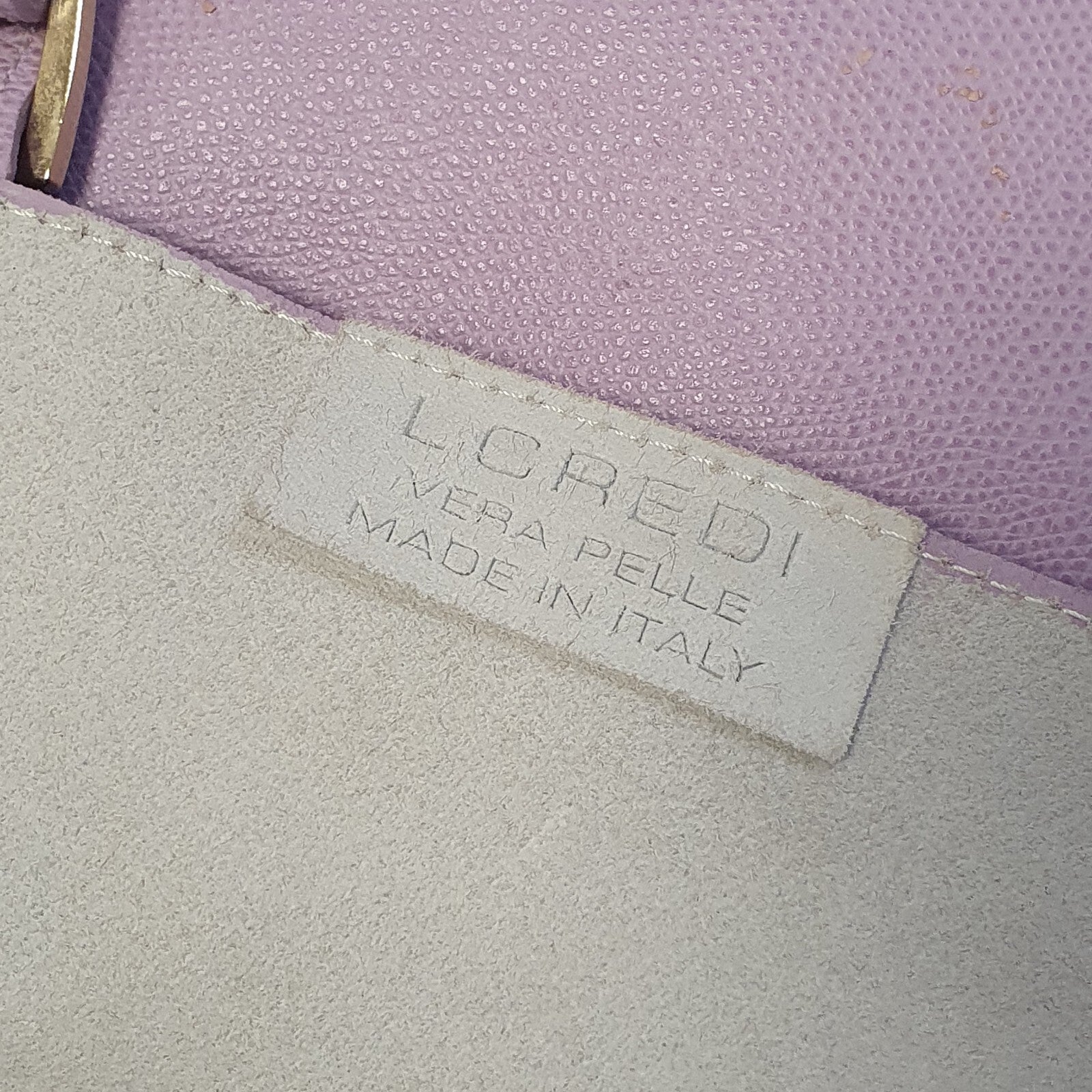 Vera Pelle Italian Leather Pink Satchel Shoulder Bag