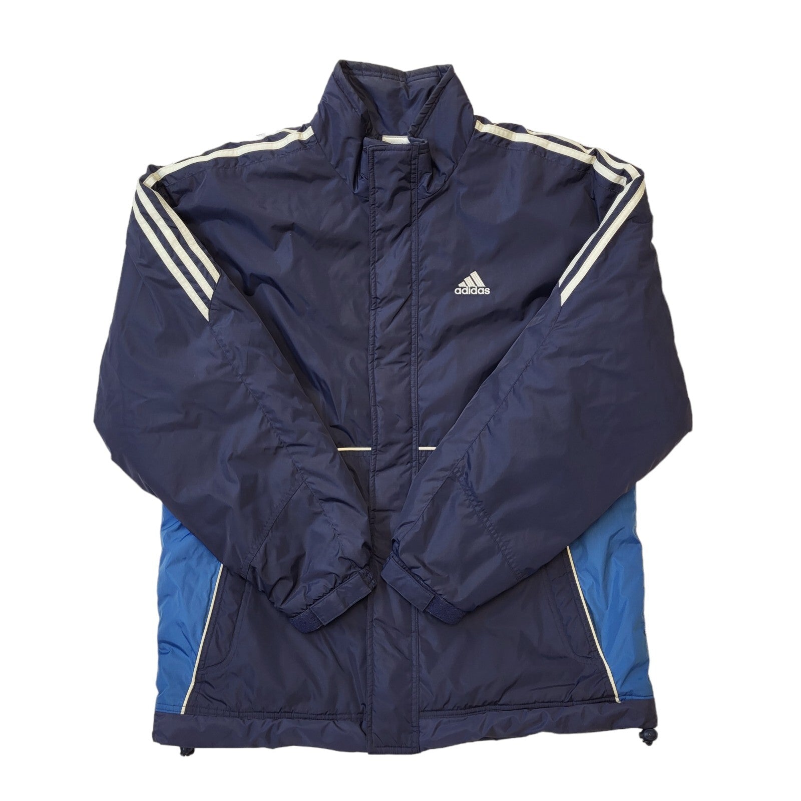 Adidas 90s Vintage Navy Blue Zipped Sports Jacket Men's Size Medium