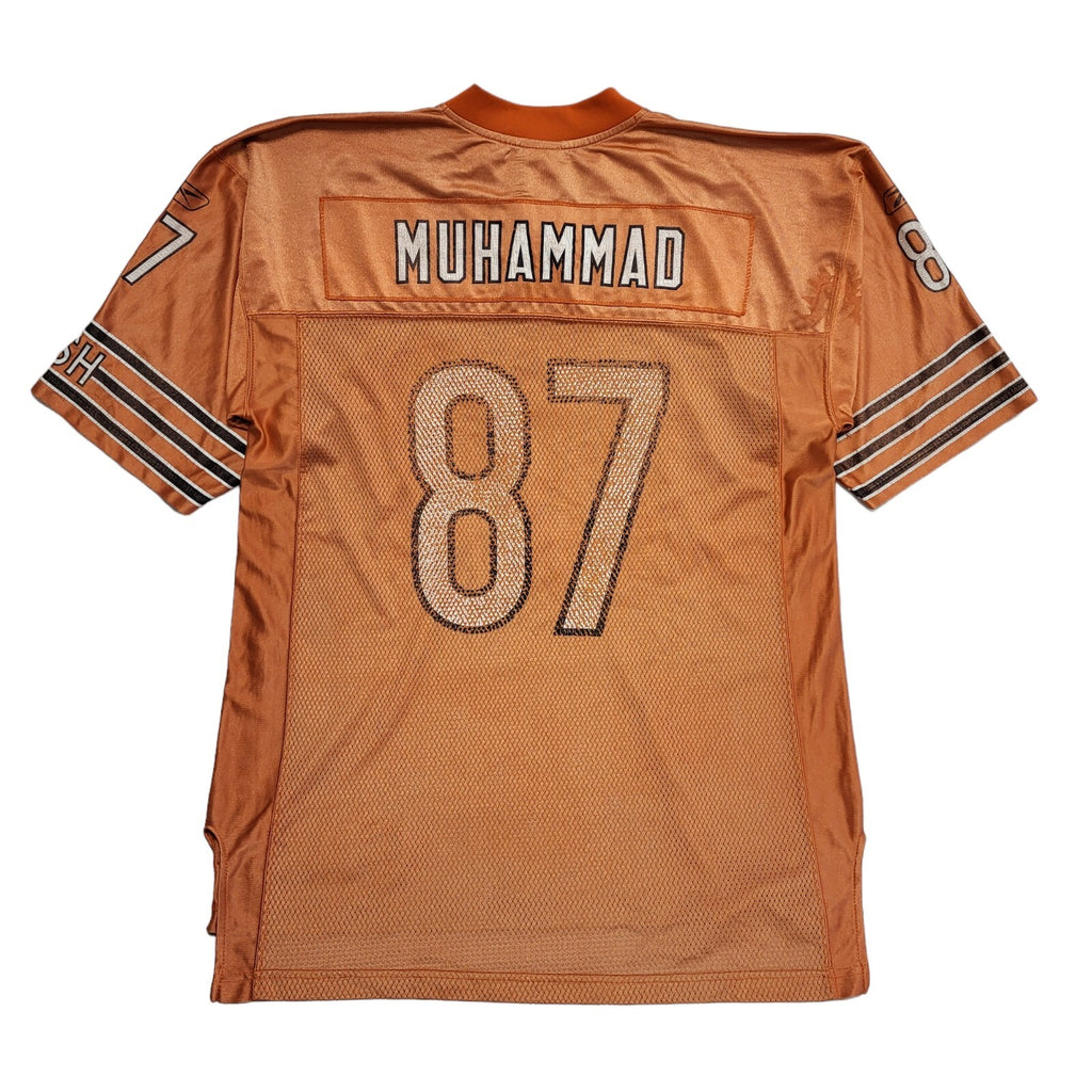 Reebok Orange No.87 Muhammad NFL American Football Jersey UK Men's Size L