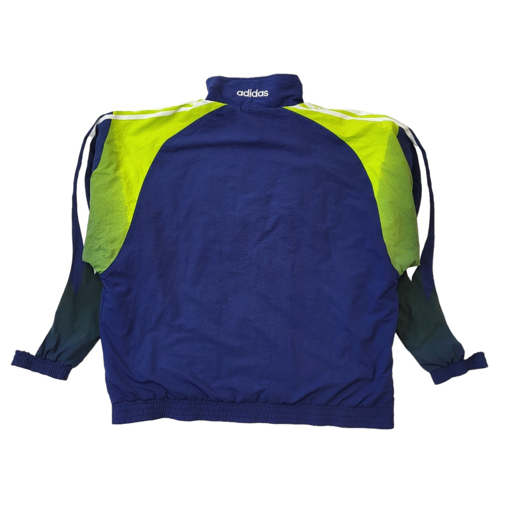 Adidas 90s Vintage Navy Blue Windbreaker Full Zip Jacket Men's Size XL