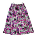 80's Vintage Purple Graphic Print Skirt Women's Size 10 EU 38 W28
