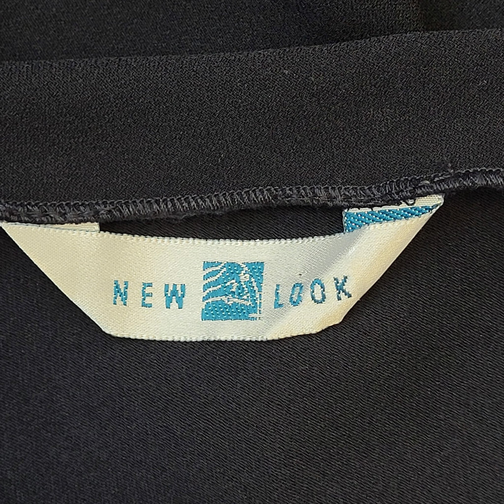90s Vintage New Look Navy Evening Strappy Pencil Dress Women's Size 12