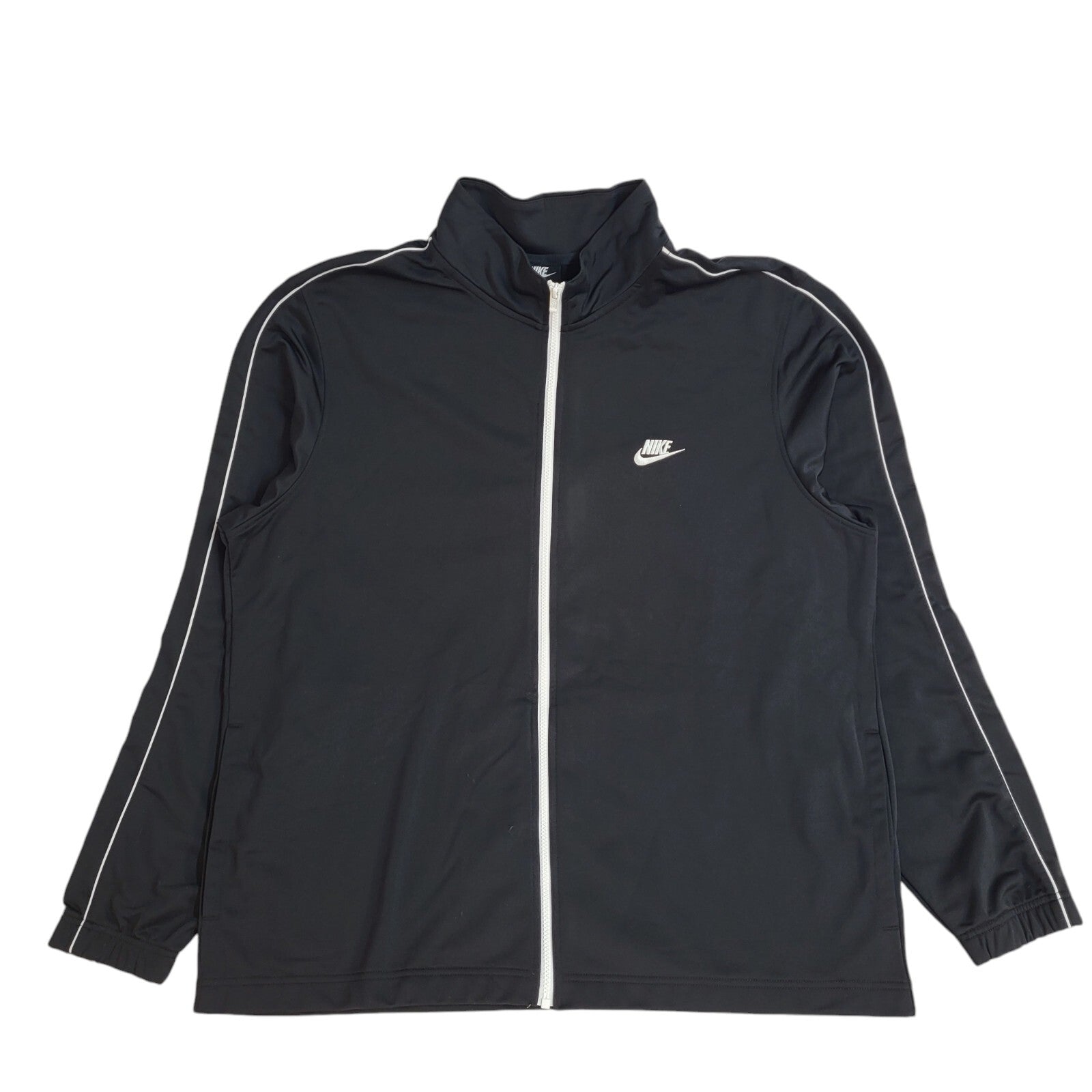 Nike Black Full Zip Sports Modern Tracksuit Top Jacket UK Men's Size XXL