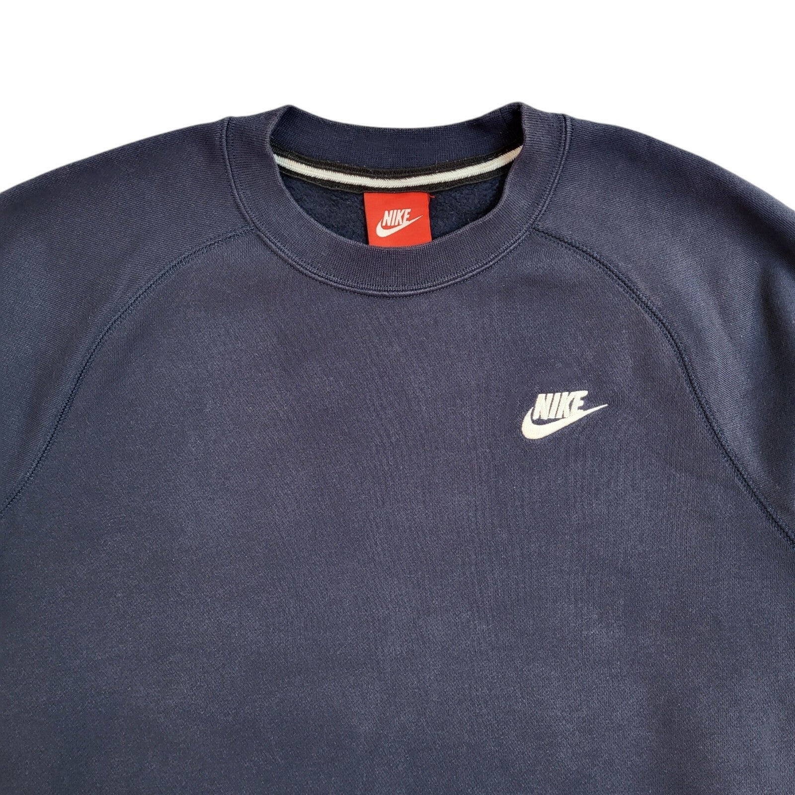 Nike Sports Sweatshirt Blue Crew Neck 90's Vintage UK Men's Size S