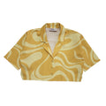 Fila Yellow Cropped Short Sleeve Shirt Uk Women's Size Small