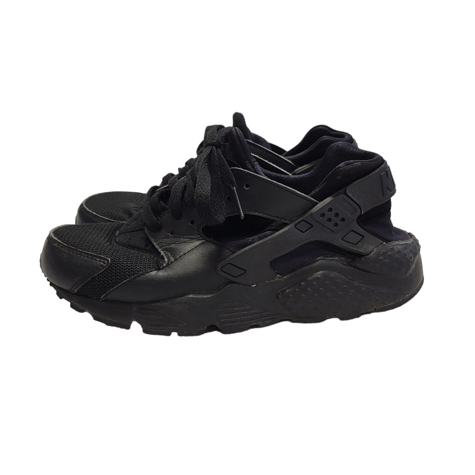 Nike Hurachi Black Lace-up Sports Casual Trainers Uk Boy's Size 6