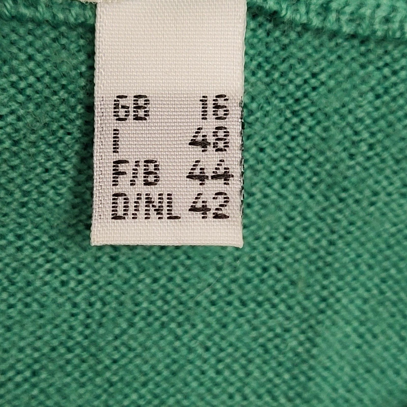 Peter Hahn Vintage 80's Green Short Sleeve Round Neck Jumper Womens UK 16