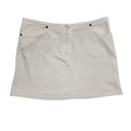 Ozone White Y2k Zipped Short Denim Skirt Uk Women's Size 12/14