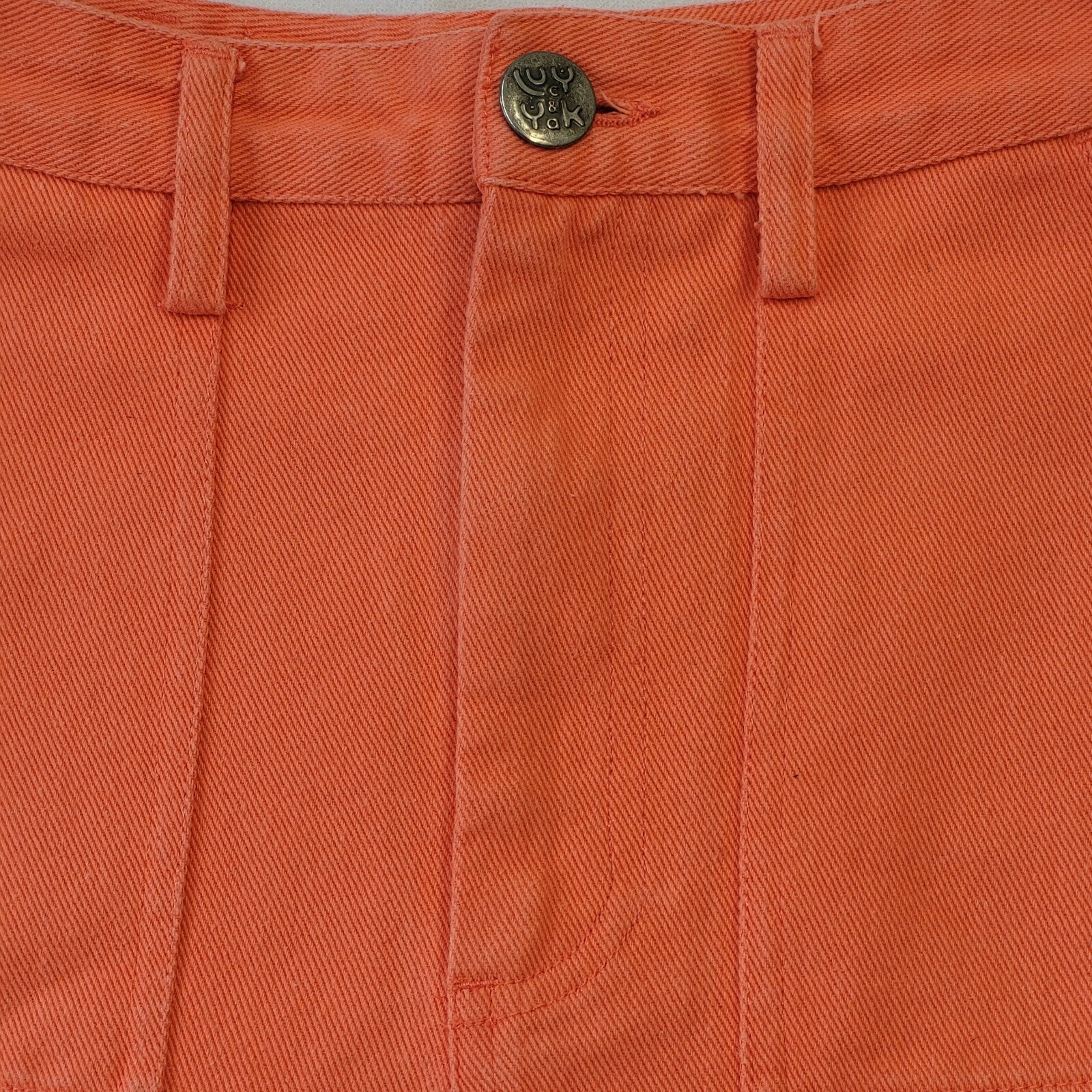 Lucy & Yak Y2K Vintage Pink Denim Skirt Women's Size 6 W24