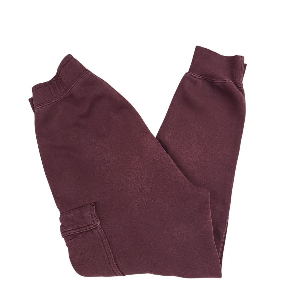 Nike Tracksuit Bottoms Burgundy Cotton Skinny Uk Women's Size XS W24 L25