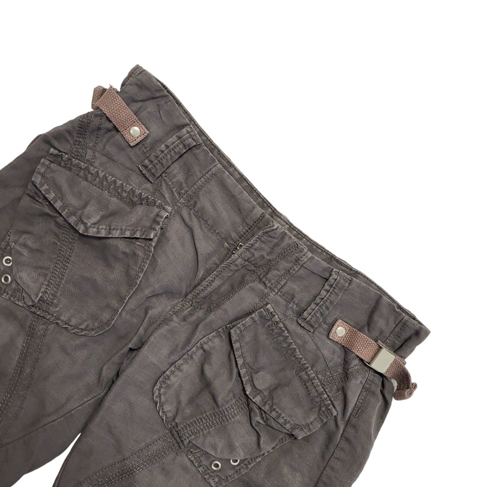 Miss Sixty Y2K Vintage Grey Cargo Shorts Women's Size 10 W28