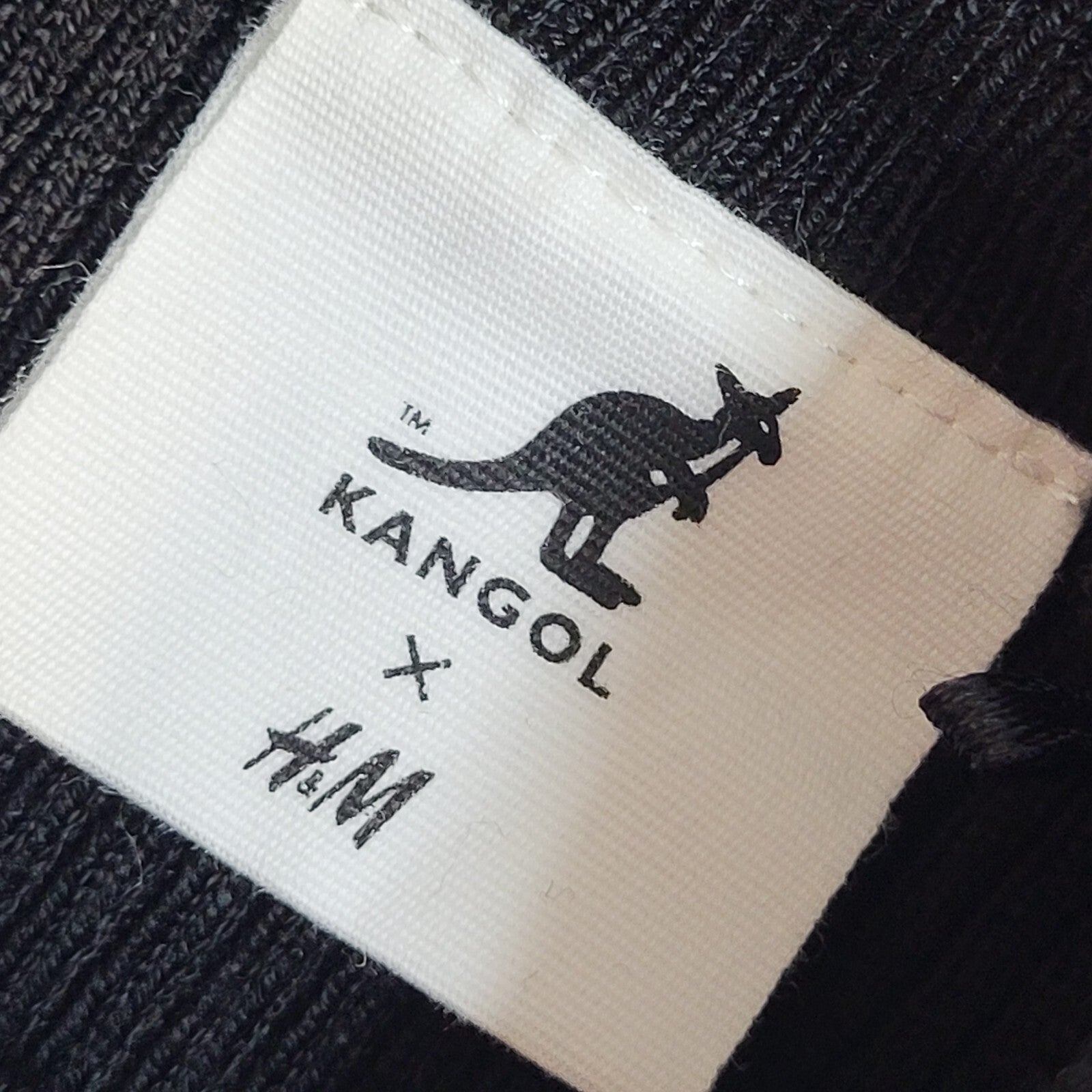 H&M Kangol Vintage Y2K Black Body Con Long Sleeve Jumper Dress Women's UK Size S