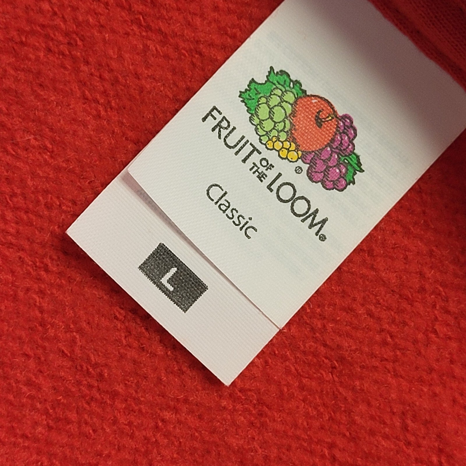 Fruit Of The Loom Vintage 90's Red Herbivore Sweatshirt Womens UK Size L
