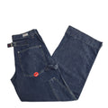 Peak Jeans Bnwt Y2k Dark Blue Wide Leg Denim Uk Women's Size S W26 L30