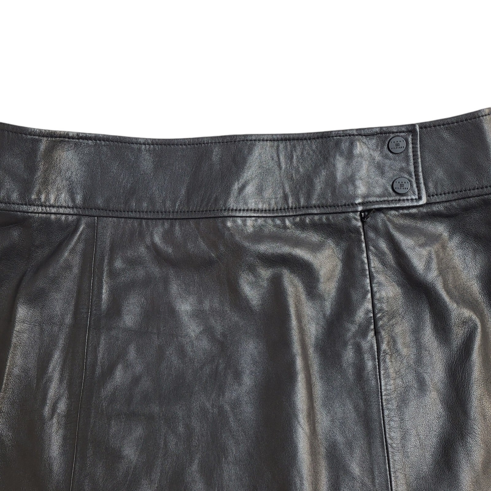 Tommy Hilfiger 90's Vintage Black Mini Skirt Uk Women's Size 16