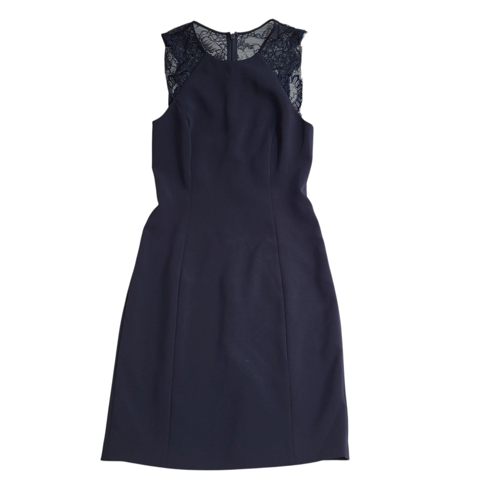Reiss Saturn Fitted Dress Bnwt Y2k Navy Blue Uk Women's Size M 10-12