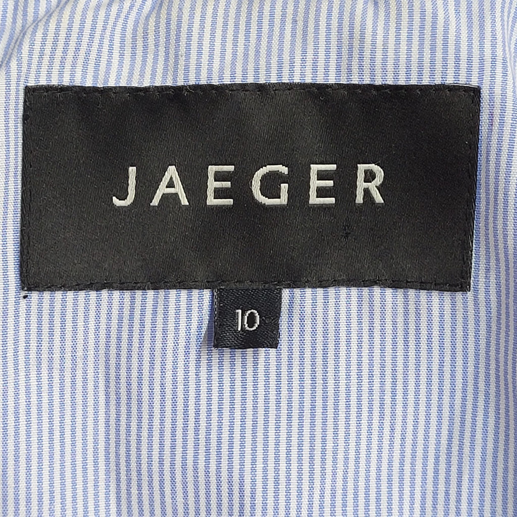 Jaeger Suit Jacket Y2k Blue Linen Blend UK Women's Size M 10