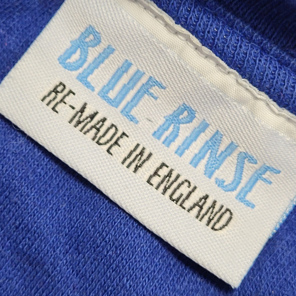 Blue Rinse 90's Shroom With a View Blue Cropped Sweatshirt Womens UK Size 16