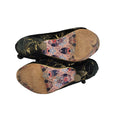 Vintage Black & Gold Slip-on Heels Shoes Uk Women's Size Unknown