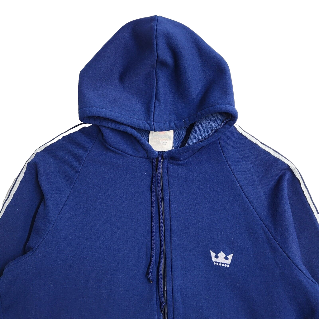 Utesome Blue Vintage Y2K  Full Zip Hoodie UK Boy's Size M