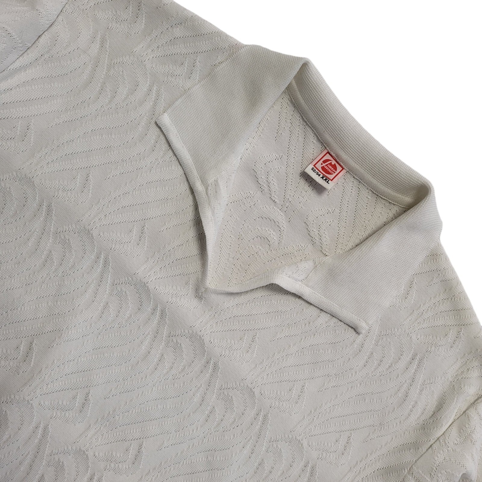 Unset Favorit Vintage 80's White Collared Long Sleeve Top Womens UK Size XXL