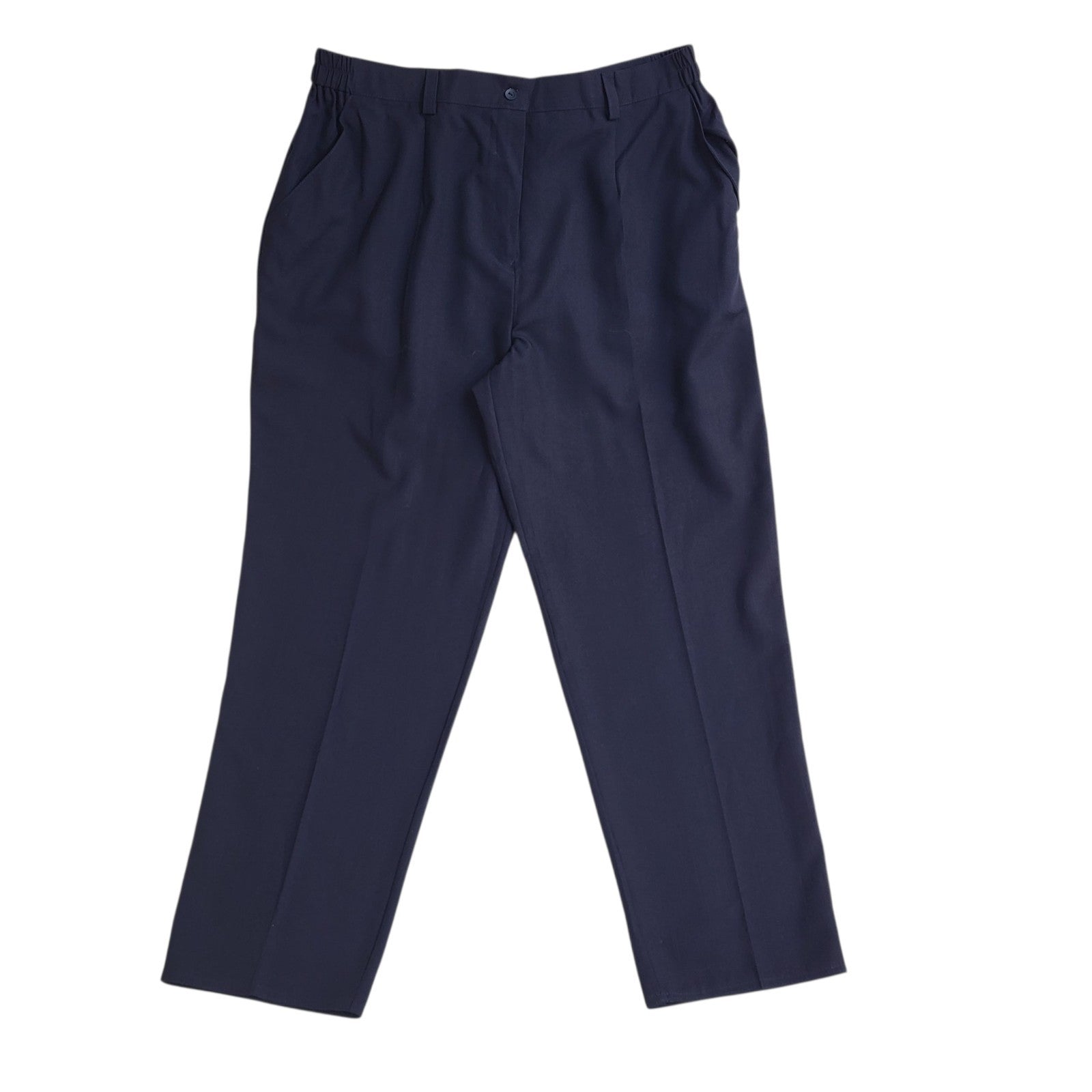 Peter Anne 70s Vintage Blue Tapered Trousers Uk Women's 20 W40 L30