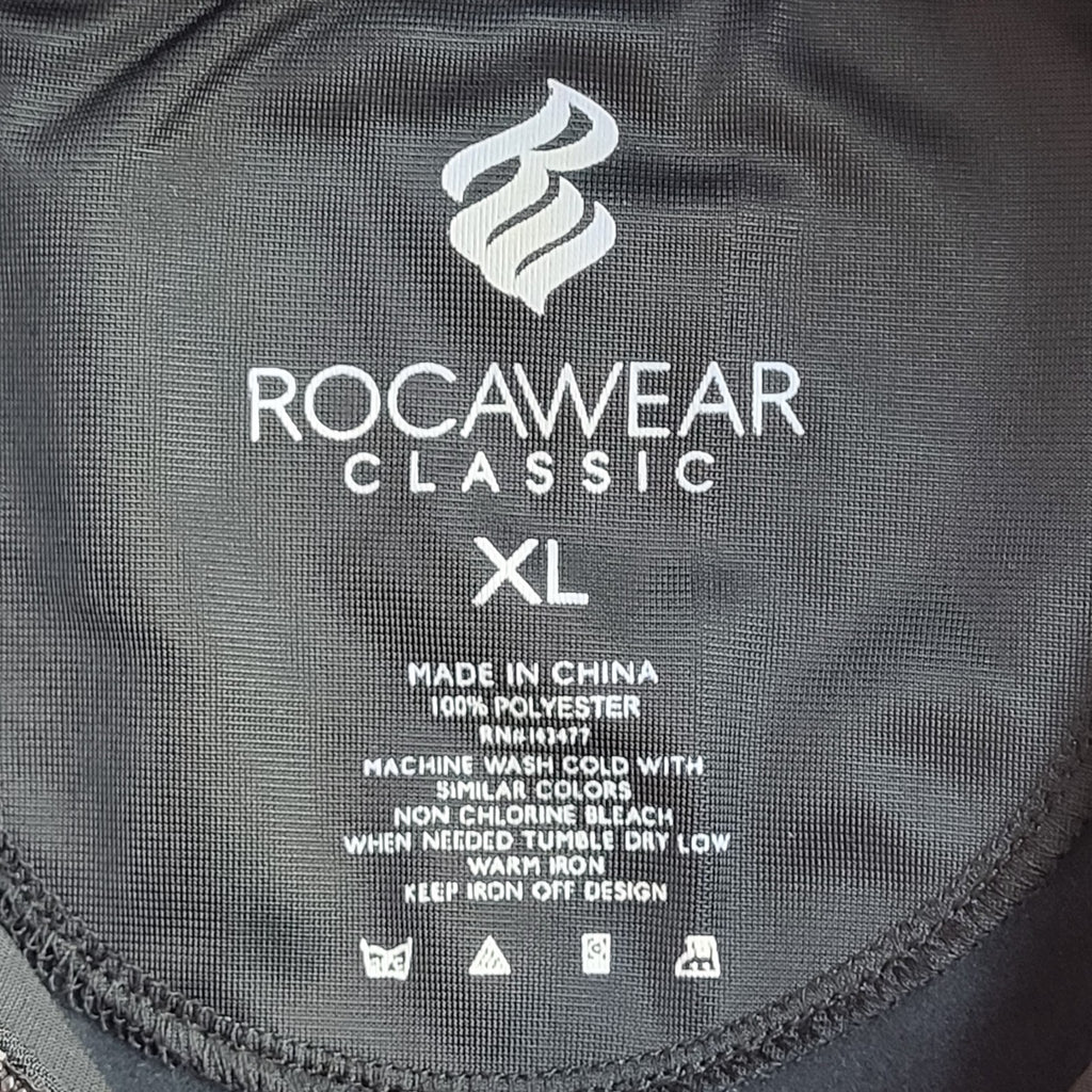 Rocawear Usa Tracksuit Top Jacket Black & Red UK Men's Size XL Bnwt