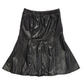 Vintage 90's Black Faux Leather Skirt Uk Women's Size 12-14 W32