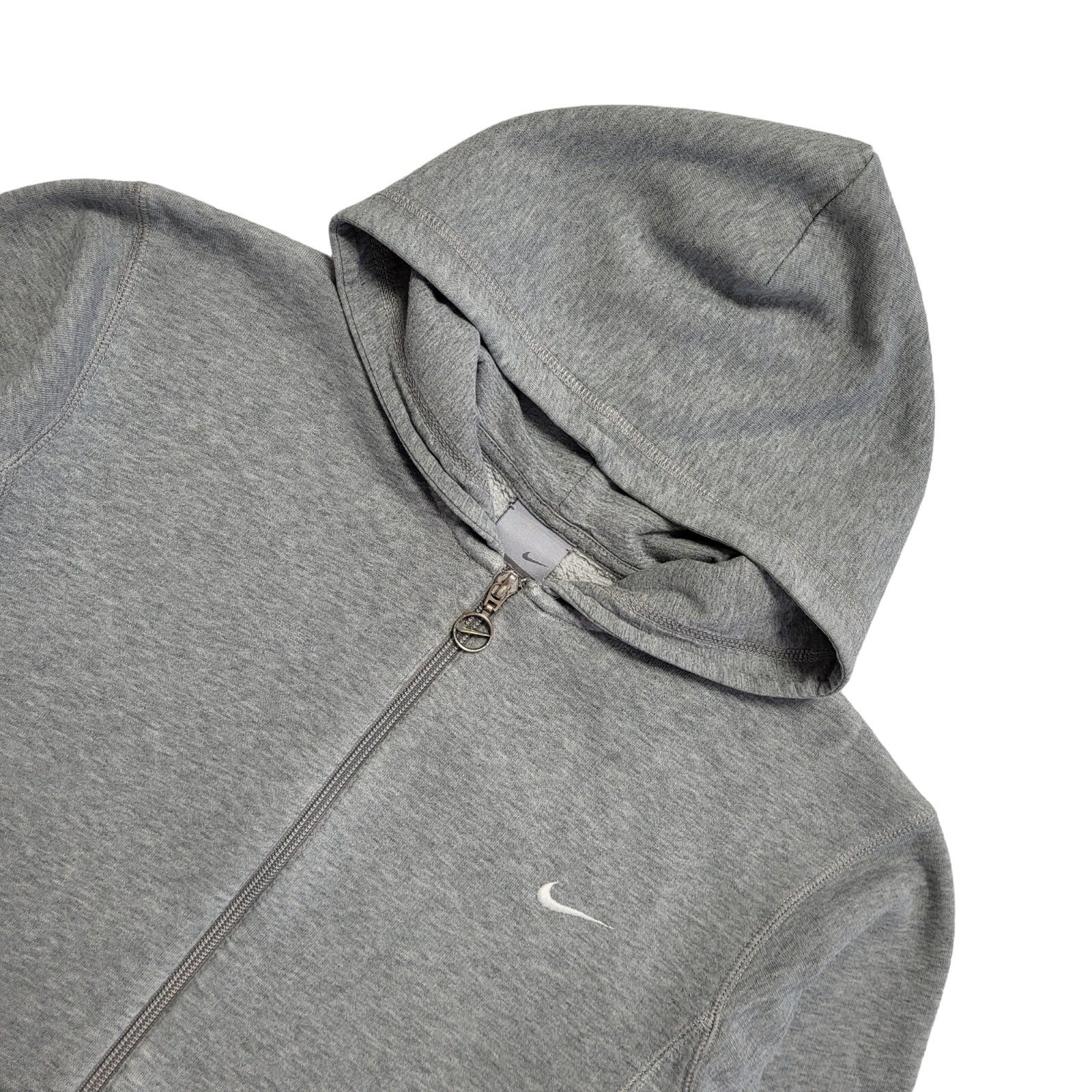 Nike Vintage 90's Grey Full Zip Sports Hoodie Womens UK Size L