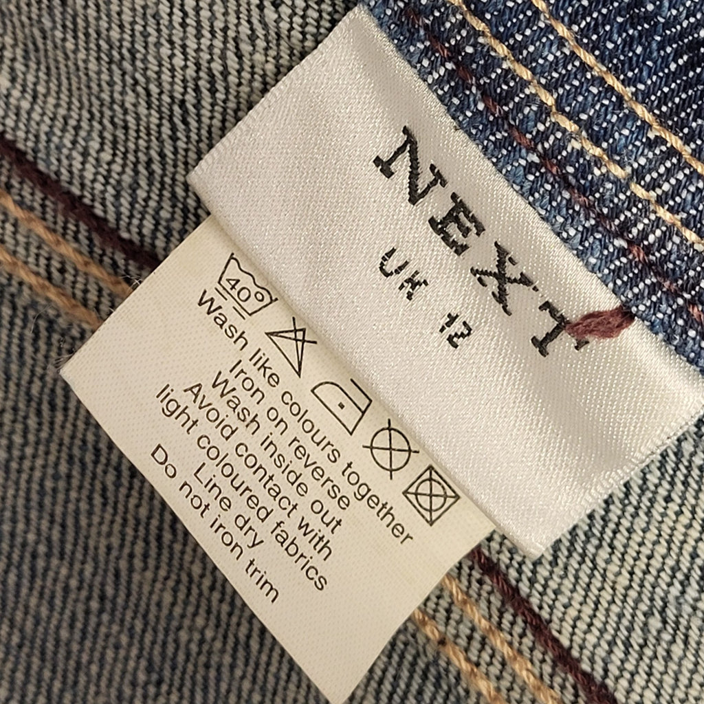 Next Vintage Y2K   Midi A-Line Denim Skirt Womens UK 12 W30