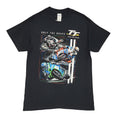 Isle Of Man TT Gildan Black Vintage 90s  Short Sleeve T-Shirt Uk Men's M