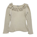Alterna Vintage 90s Cream Tasselled Jumper Womens UK Size 12