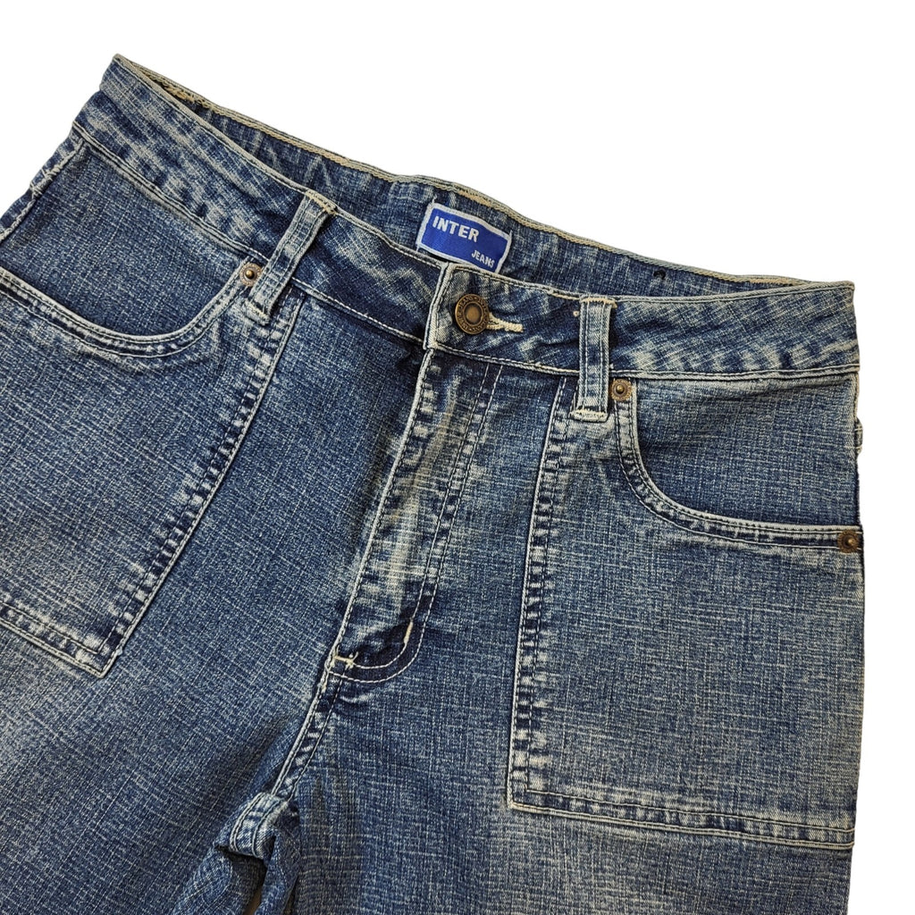 Inter Jeans  90s Vintage Blue Flared Denim Jeans Women's Size 10-12 W29 L33