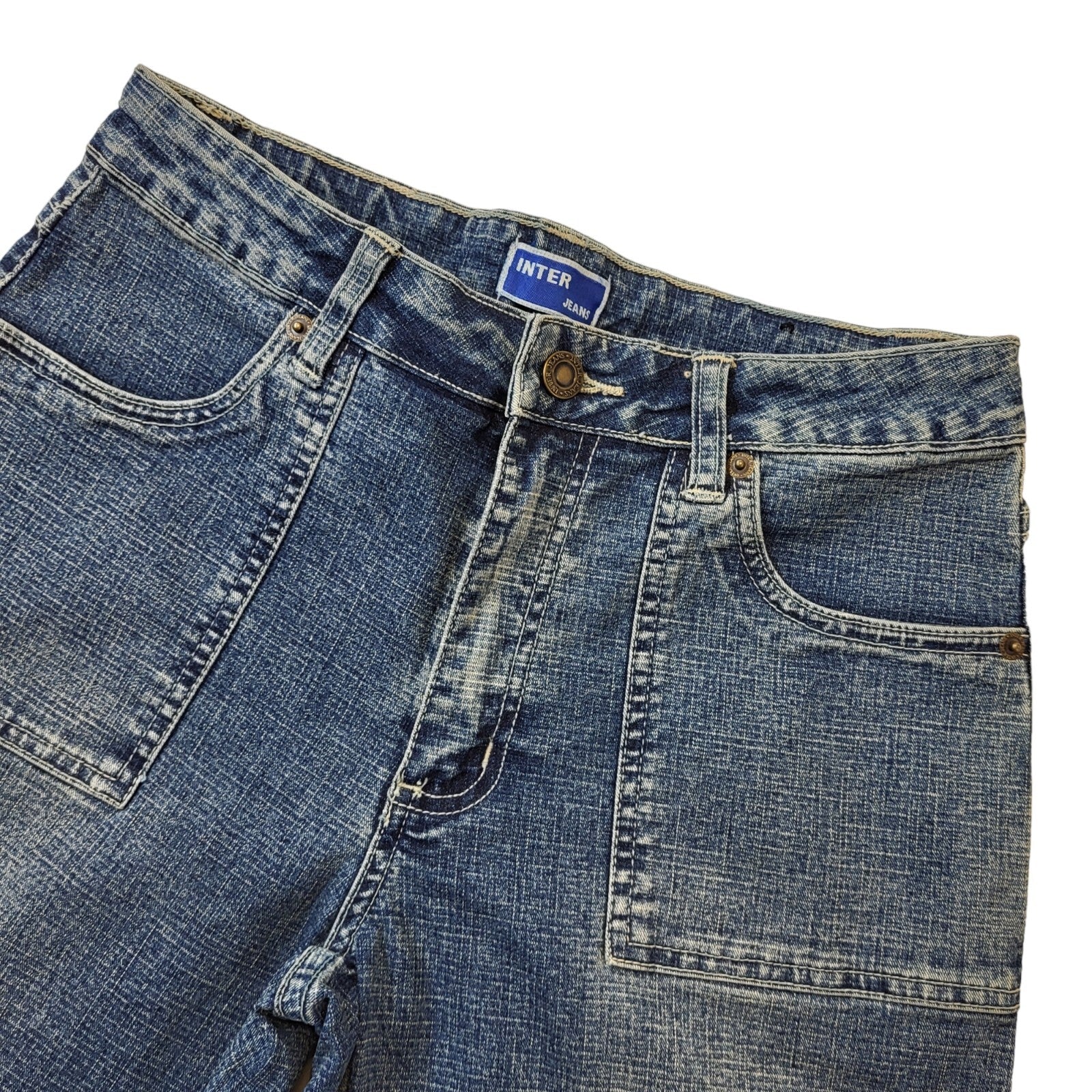 Inter Jeans  90s Vintage Blue Flared Denim Jeans Women's Size 10-12 W29 L33