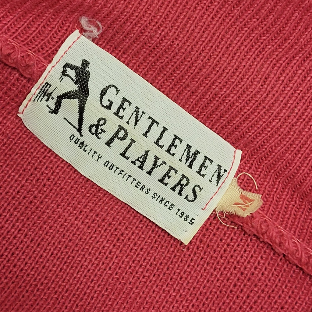 Gentlemen & Players 80s Vintage pink Collared Jumper Uk Men's Size M