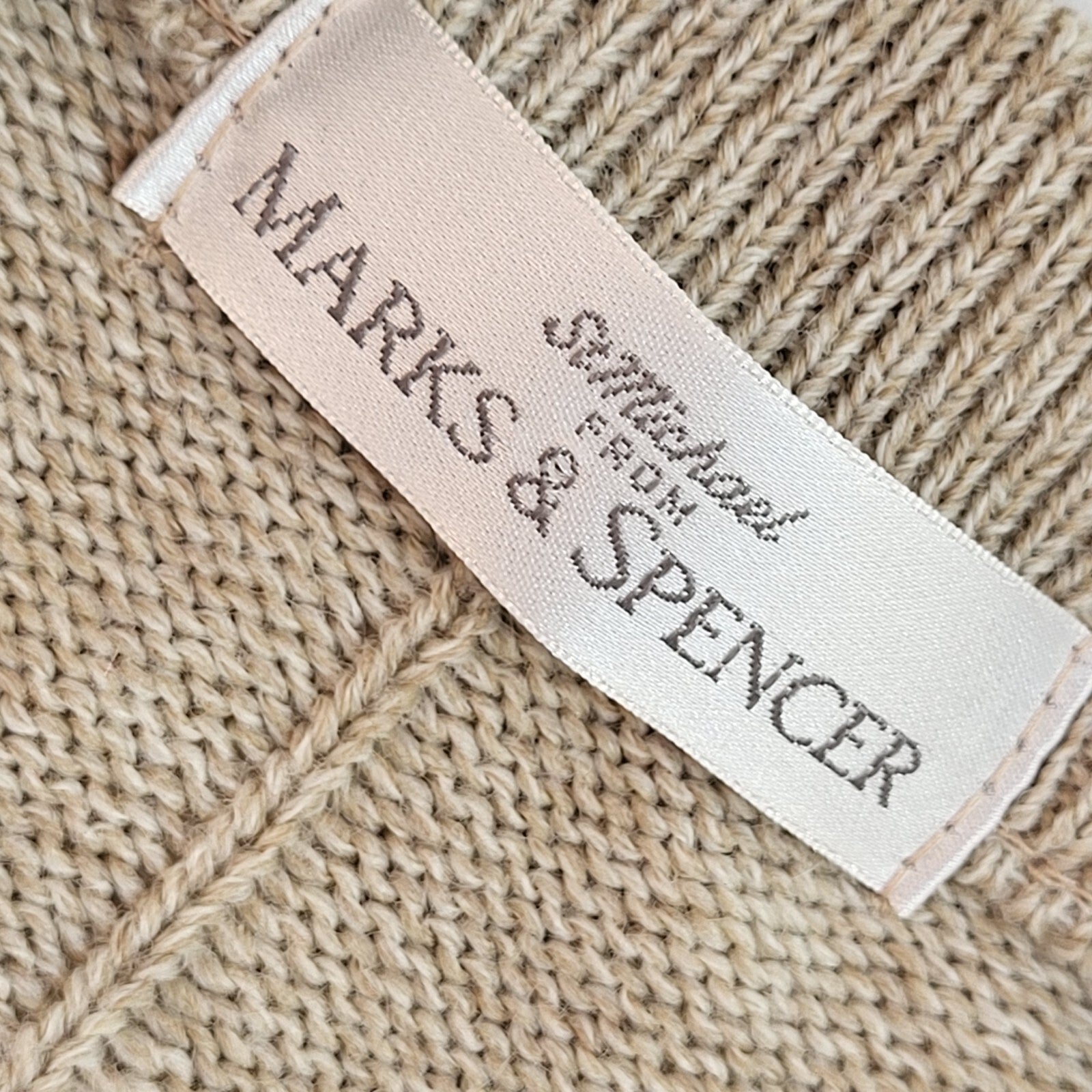 Marks & Spencer Vintage 90's Beige Cardigan UK Men's Size Medium