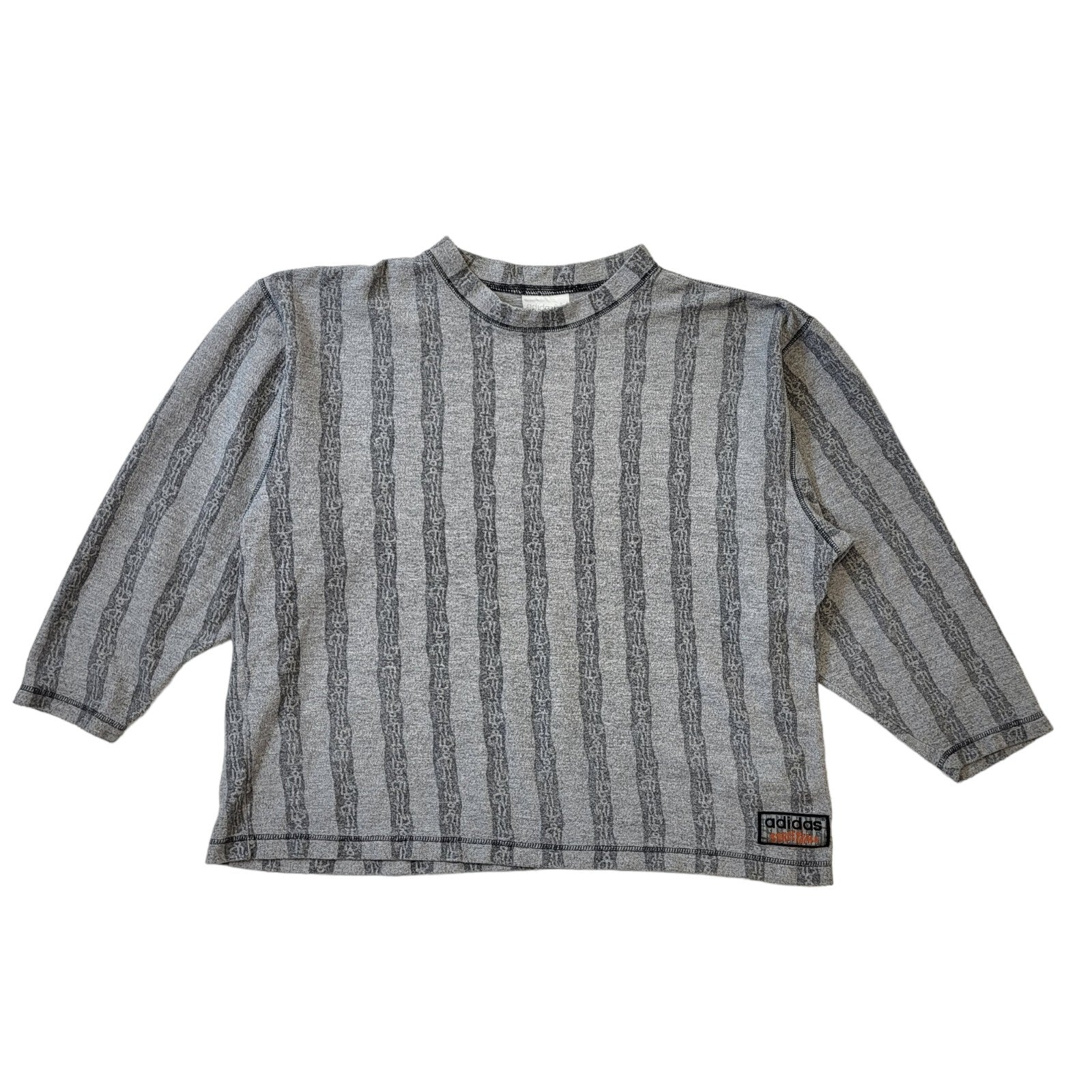 Adidas 90s Vintage Stree Grey Over-sized  Sweatshirt Men's Size Medium