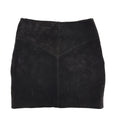 Hippie Shake 80's Vintage Black Suede Skirt Women's Size L W30