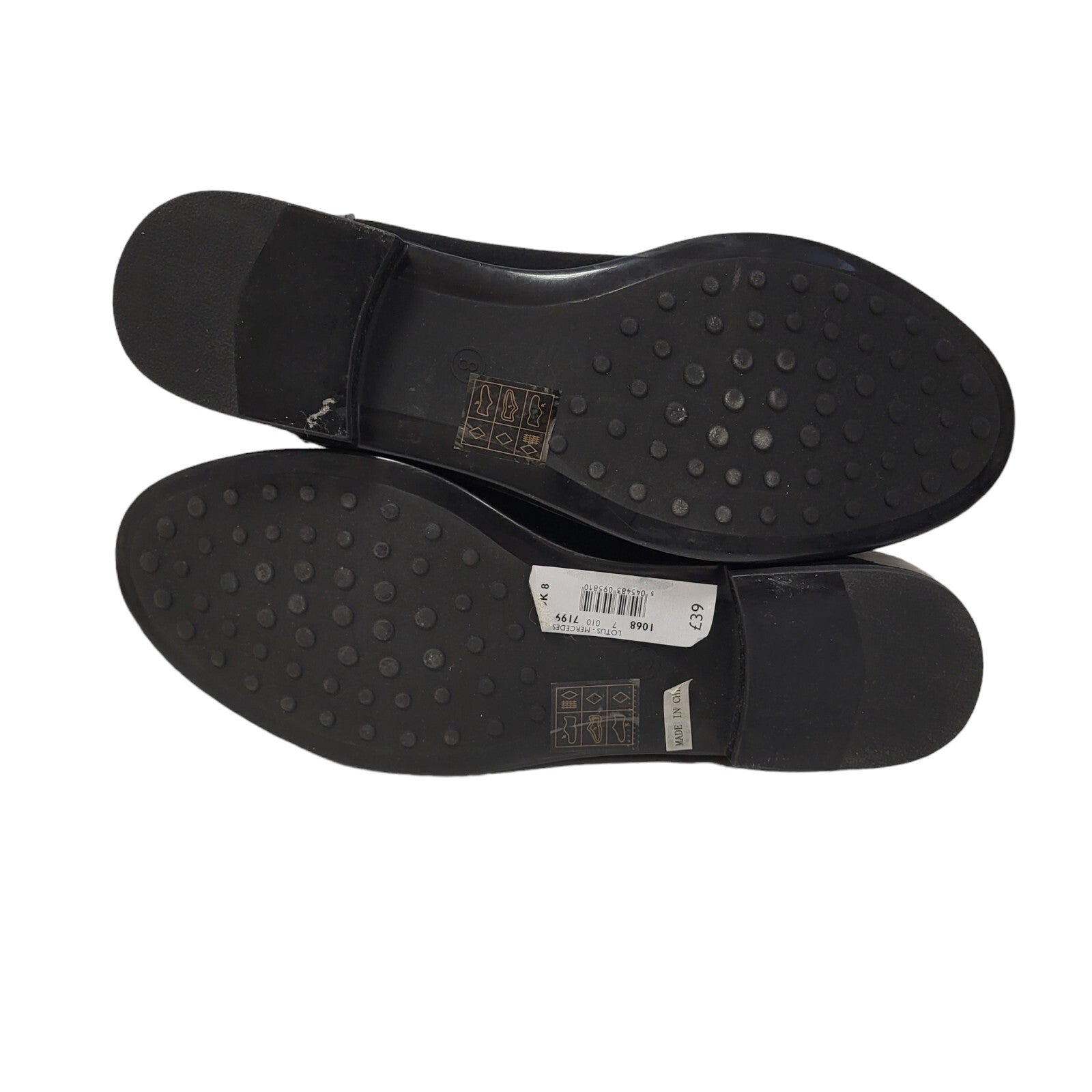 Lotus Mercedes Black Slip On Loafer Shoes Uk Women's 8 Eu 41 BNWOB