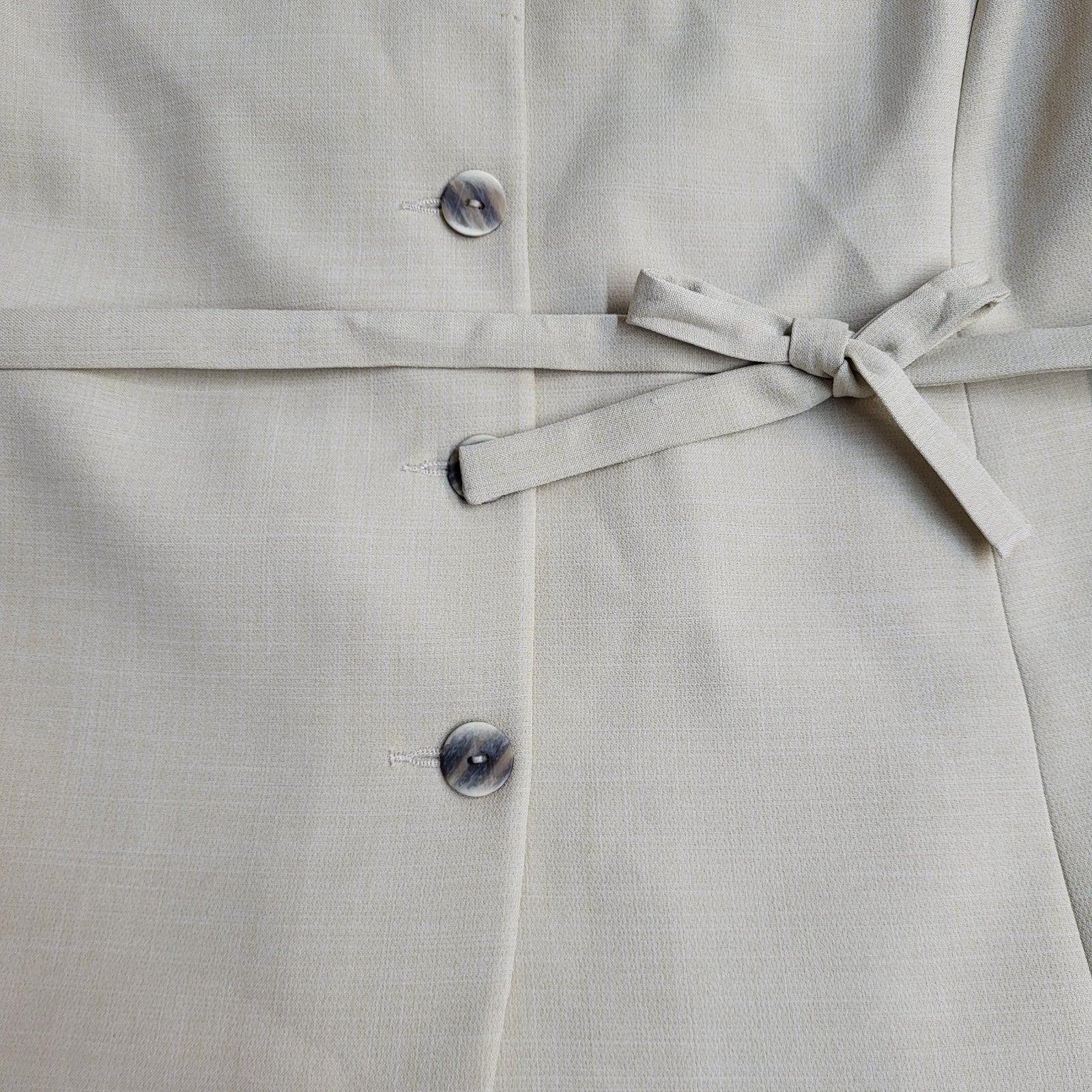 Katherine Hart Jacket Y2k Beige Short Sleeve UK Women's Size XL 14