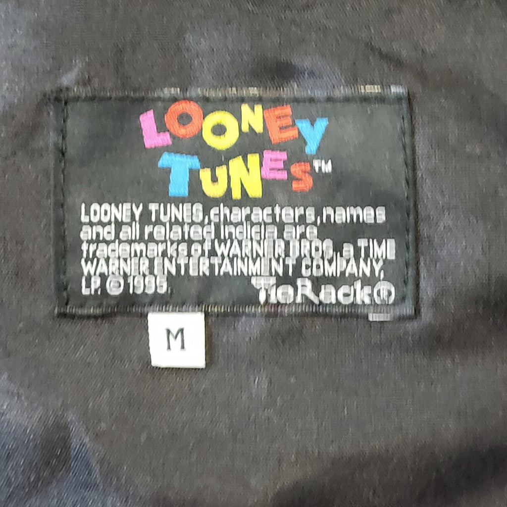 Looney Tunes Tas 90s Vintage Red & Black Button Up Waistcoat Men's Size M