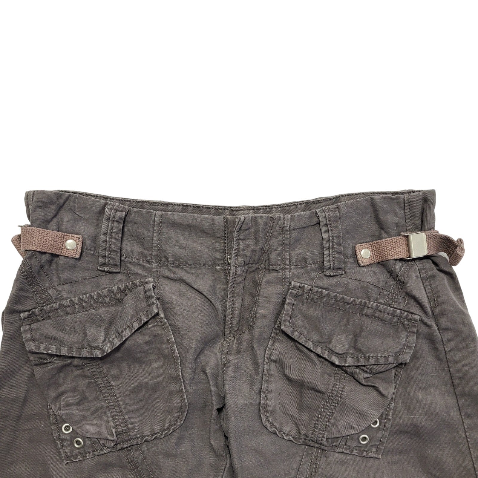 Miss Sixty Y2K Vintage Grey Cargo Shorts Women's Size 10 W28