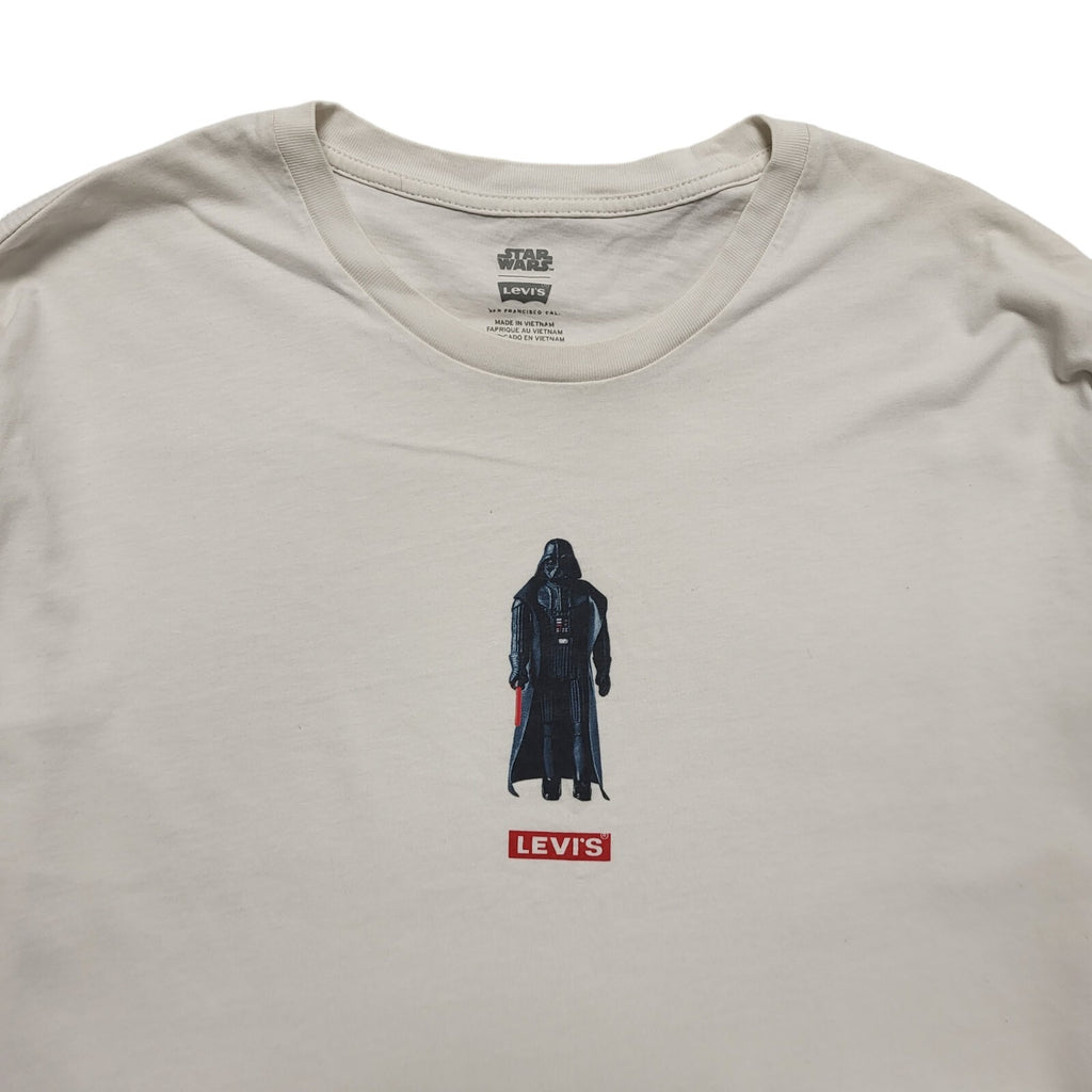 Levi's Star Wars Darth Vader White Long Sleeve T-Shirt Mens Size Large