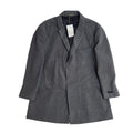 Debenhams Vintage Y2k Grey Wool Button Overcoat Uk Men's Size 3XL Bnwt