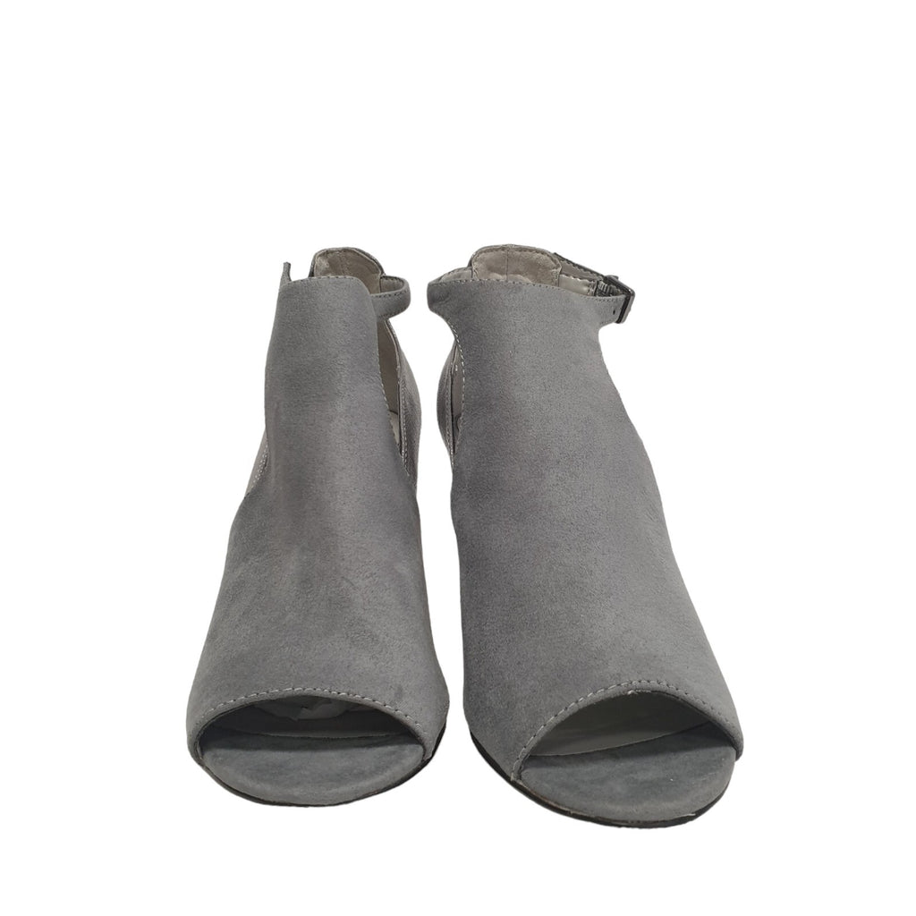 Next Forever Comfort Grey Peep Toe Heeled Shoes Uk 5.5 BNWOB