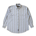 Timberland Y2K Blue Striped Shirt Men's Size Large Eu 54