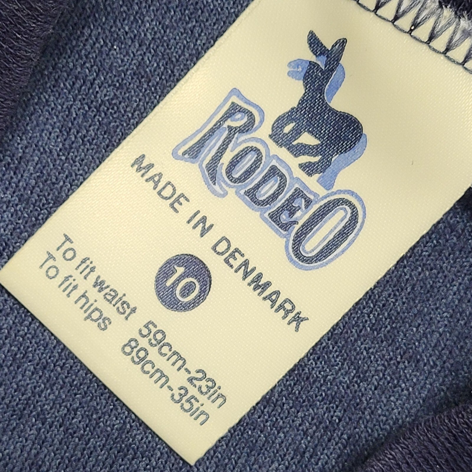 Rodeo 90s Vintage Navy Blue V-Neck Jumper Uk Women's Size 10